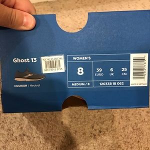 Brooks ghost 13 work out you Women’s size 8